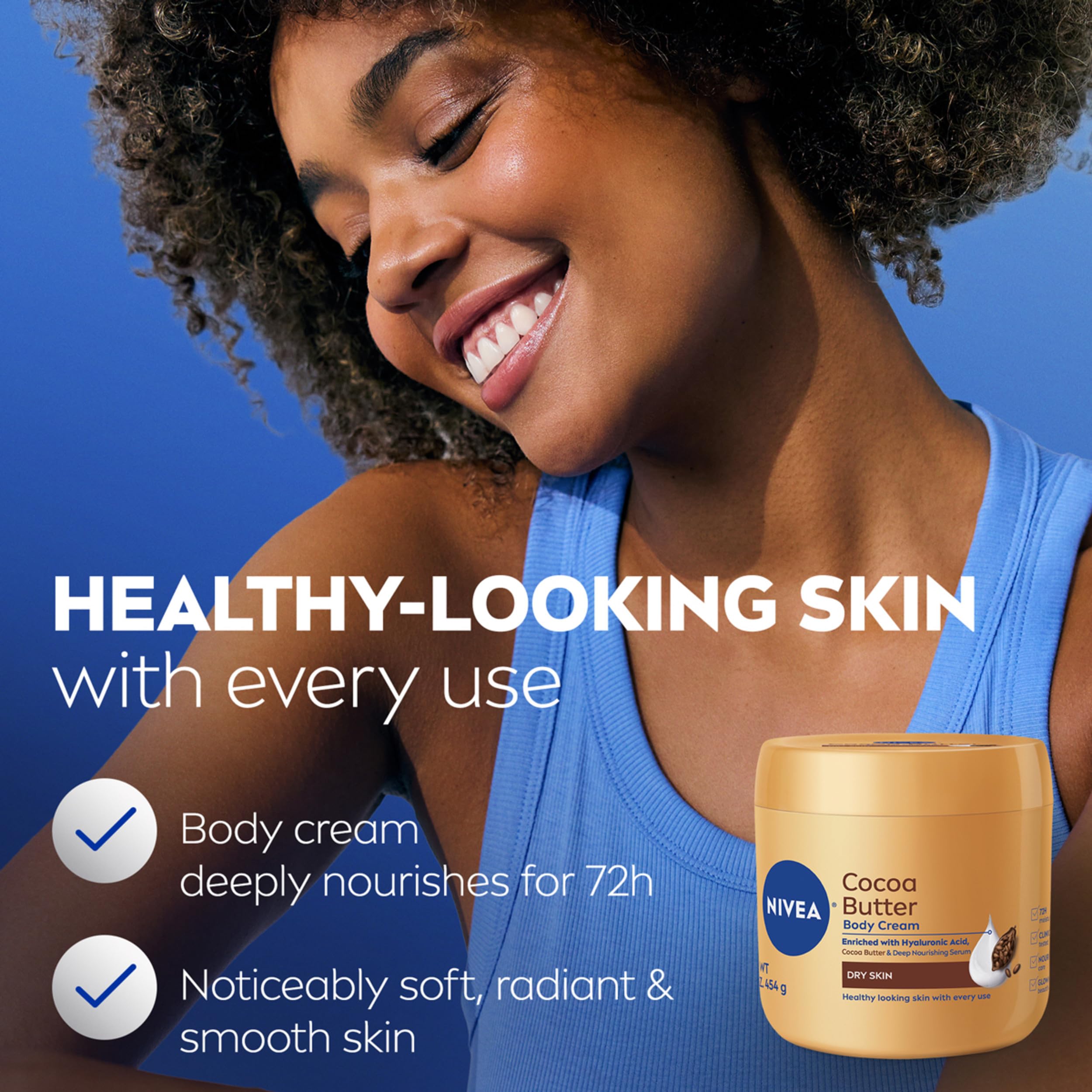 NIVEA Cocoa Butter Body Cream with Deep Nourishing Serum,439.4 g